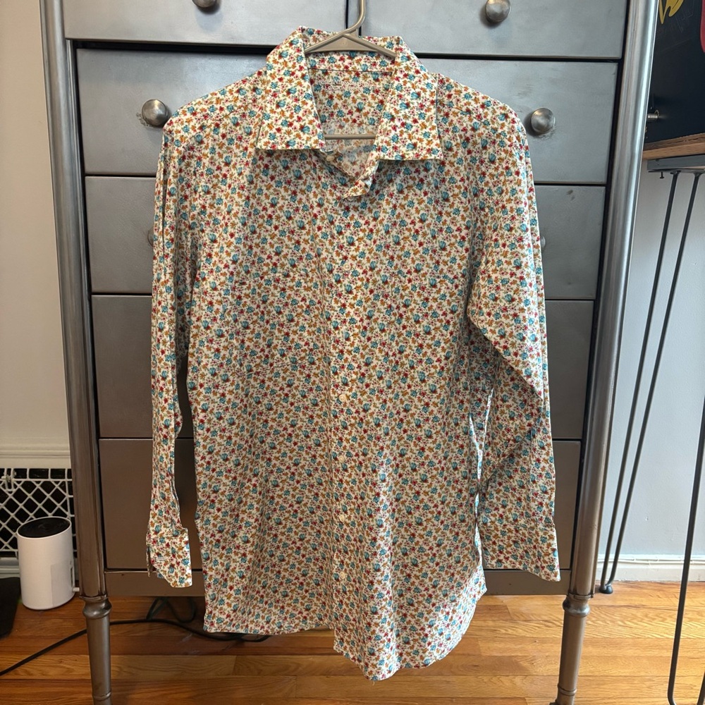 Holland and Sherry White Floral Shirt